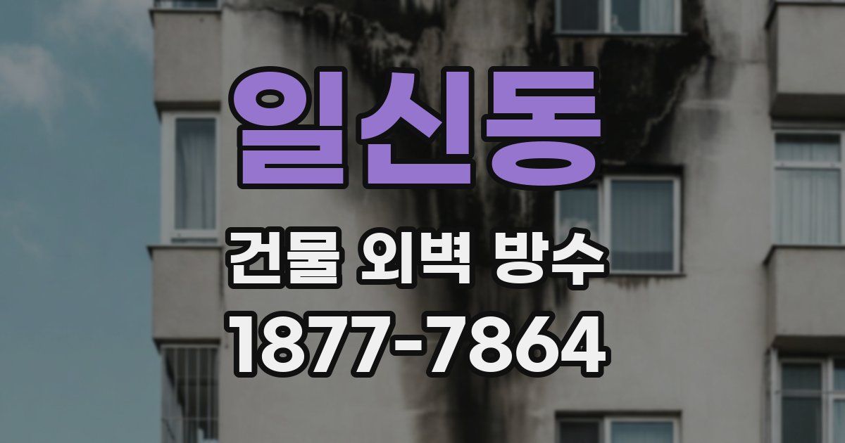일신동 건물 외벽 방수