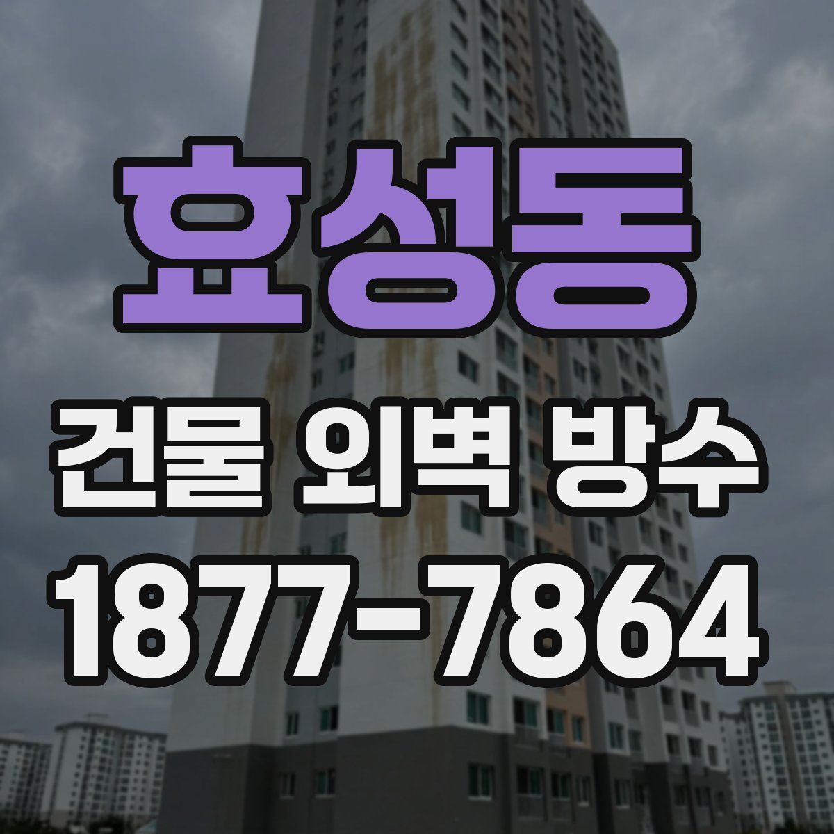 효성동 건물 외벽 방수