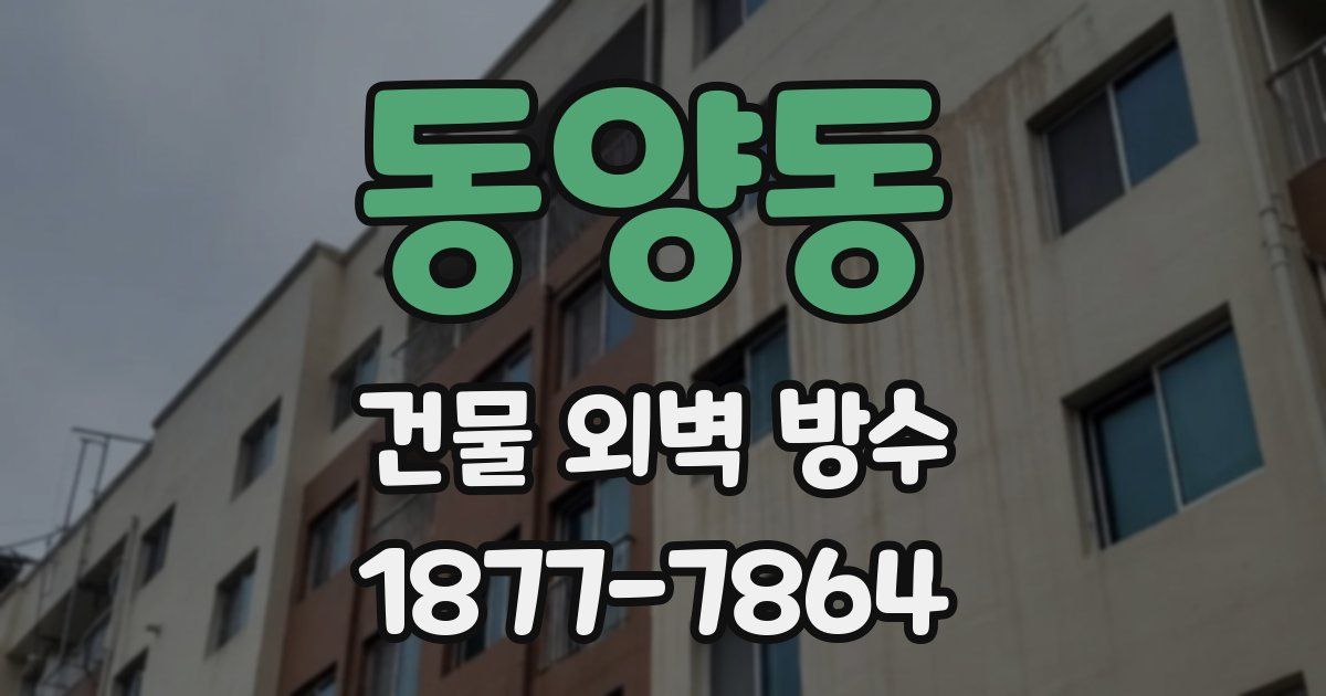 동양동 건물 외벽 방수