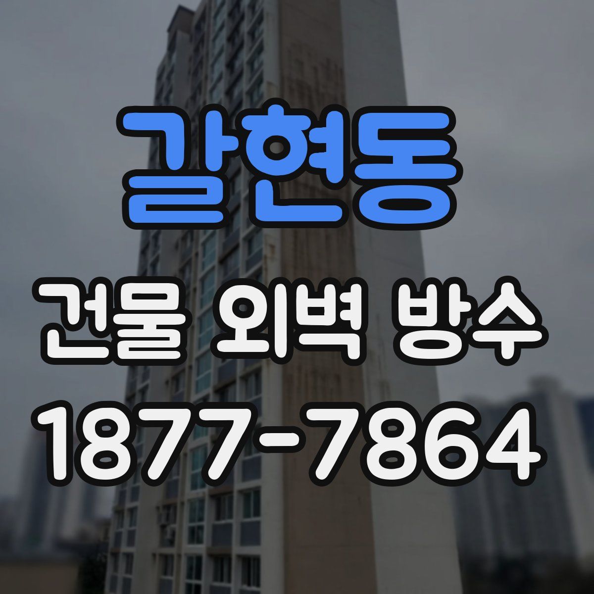 갈현동 건물 외벽 방수