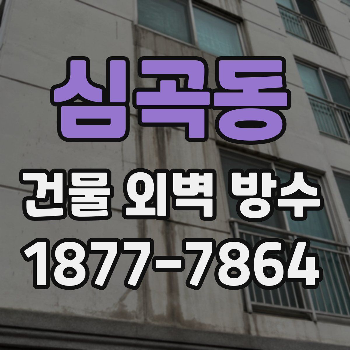 심곡동 건물 외벽 방수