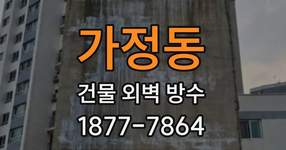 가정동 건물 외벽 방수