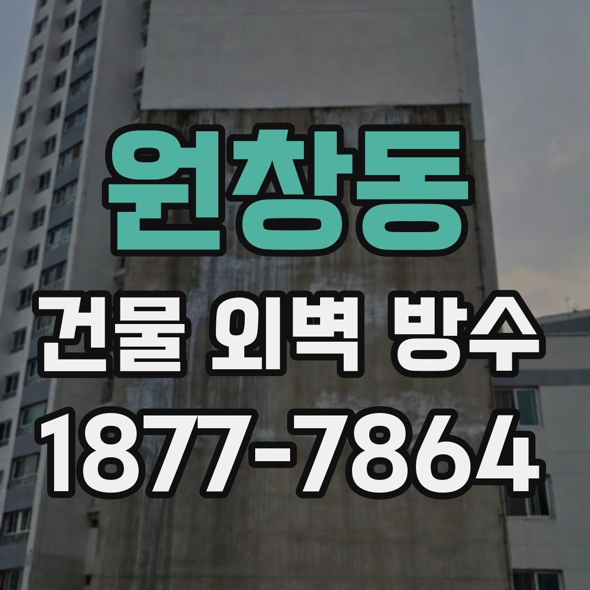 원창동 건물 외벽 방수