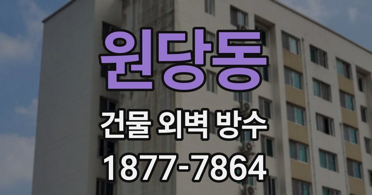 원당동 건물 외벽 방수