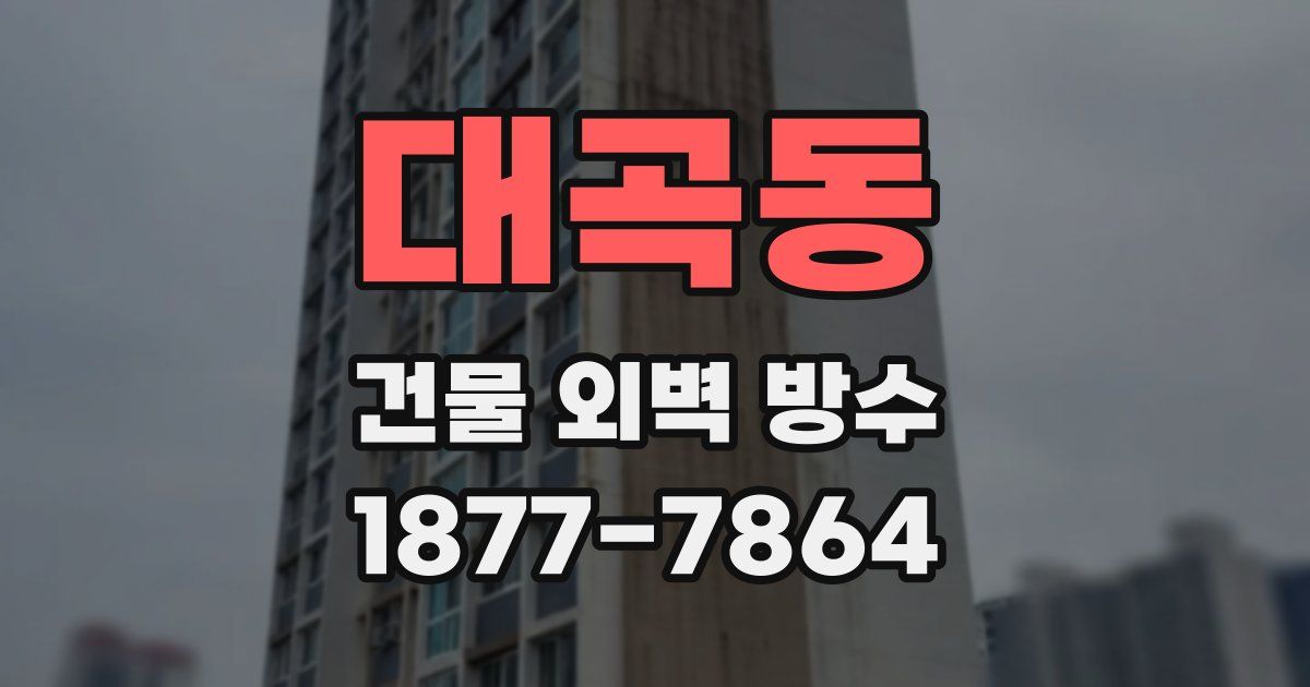 대곡동 건물 외벽 방수