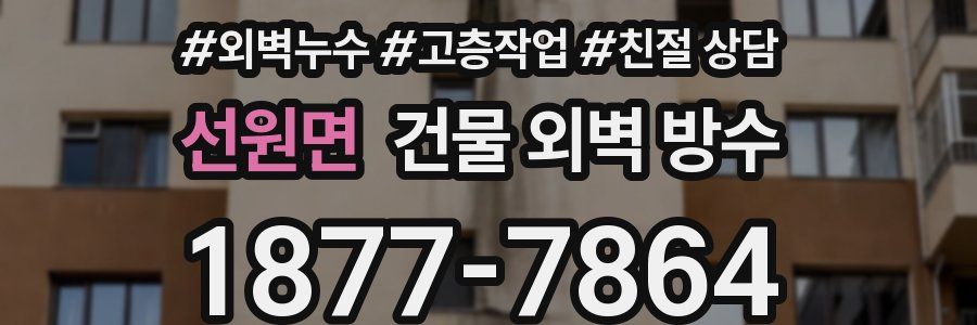 선원면 건물 외벽 방수