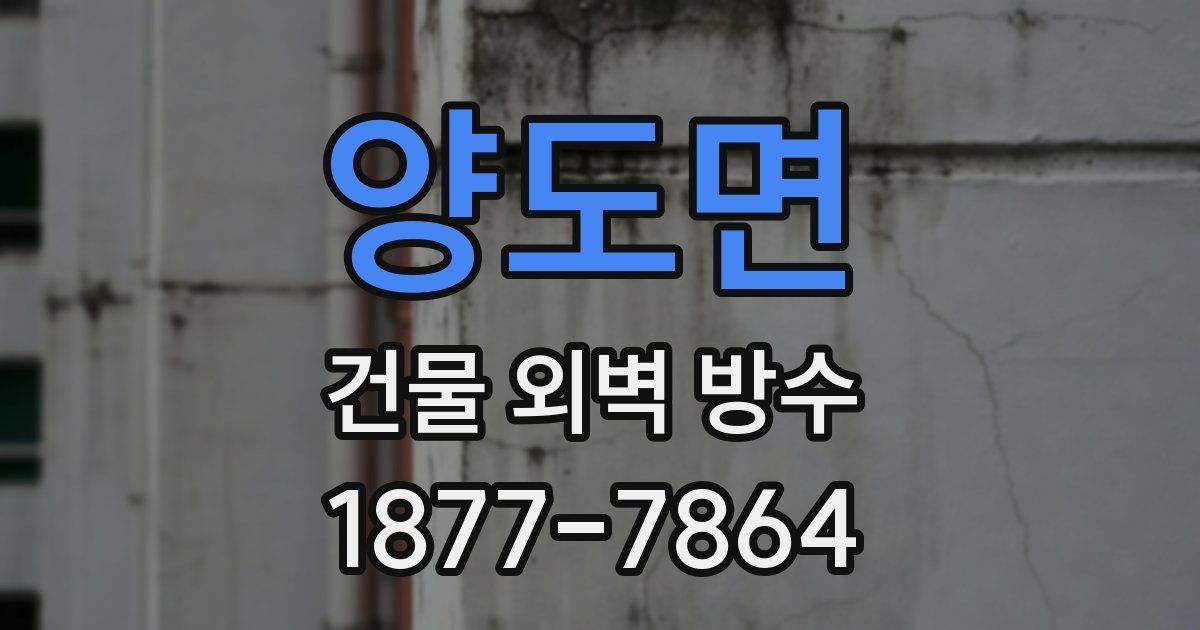 양도면 건물 외벽 방수
