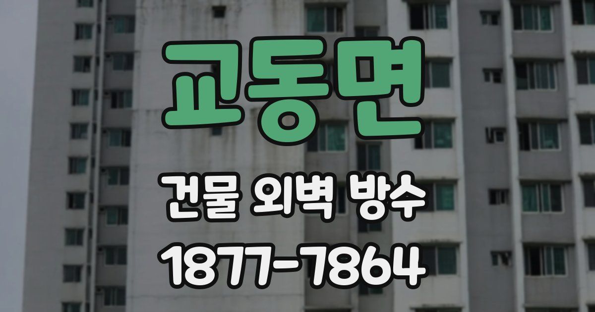 교동면 건물 외벽 방수