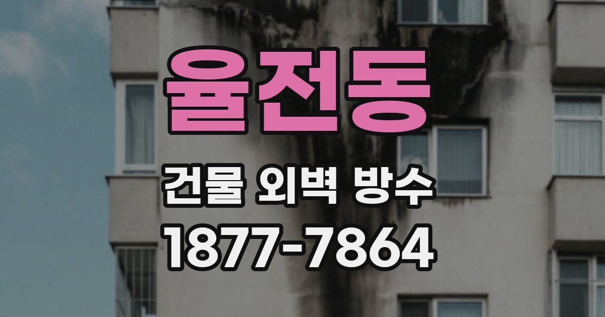 율전동 건물 외벽 방수