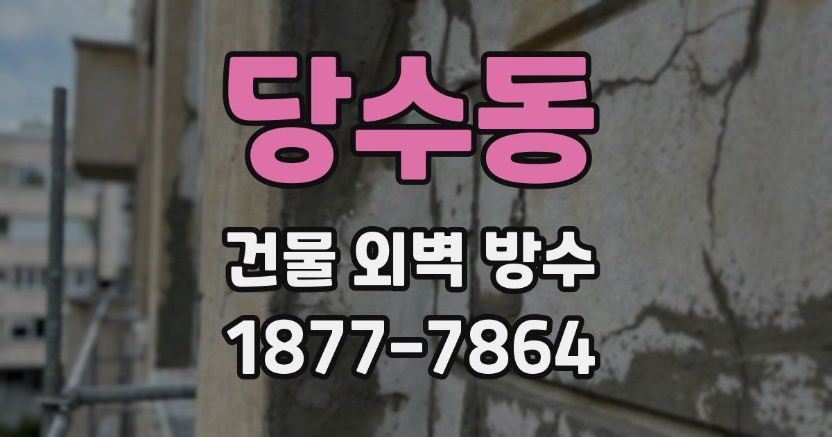 당수동 건물 외벽 방수