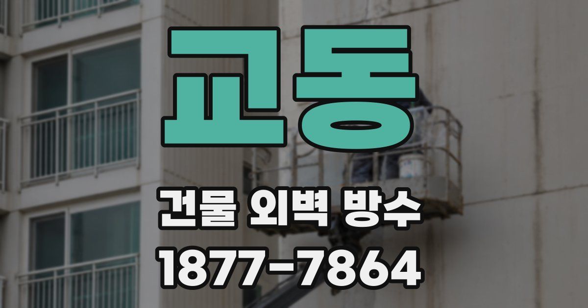 교동 건물 외벽 방수