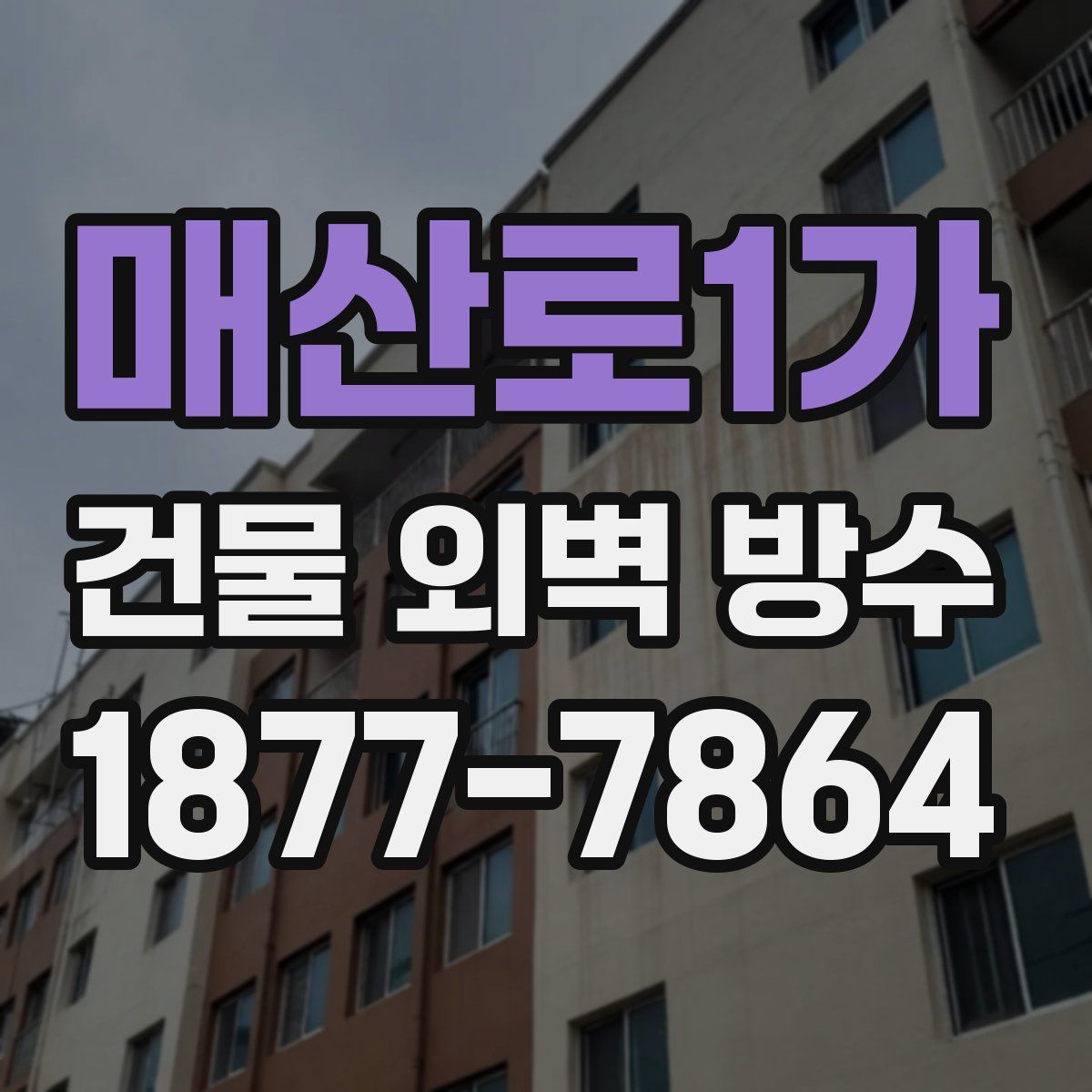 매산로1가 건물 외벽 방수