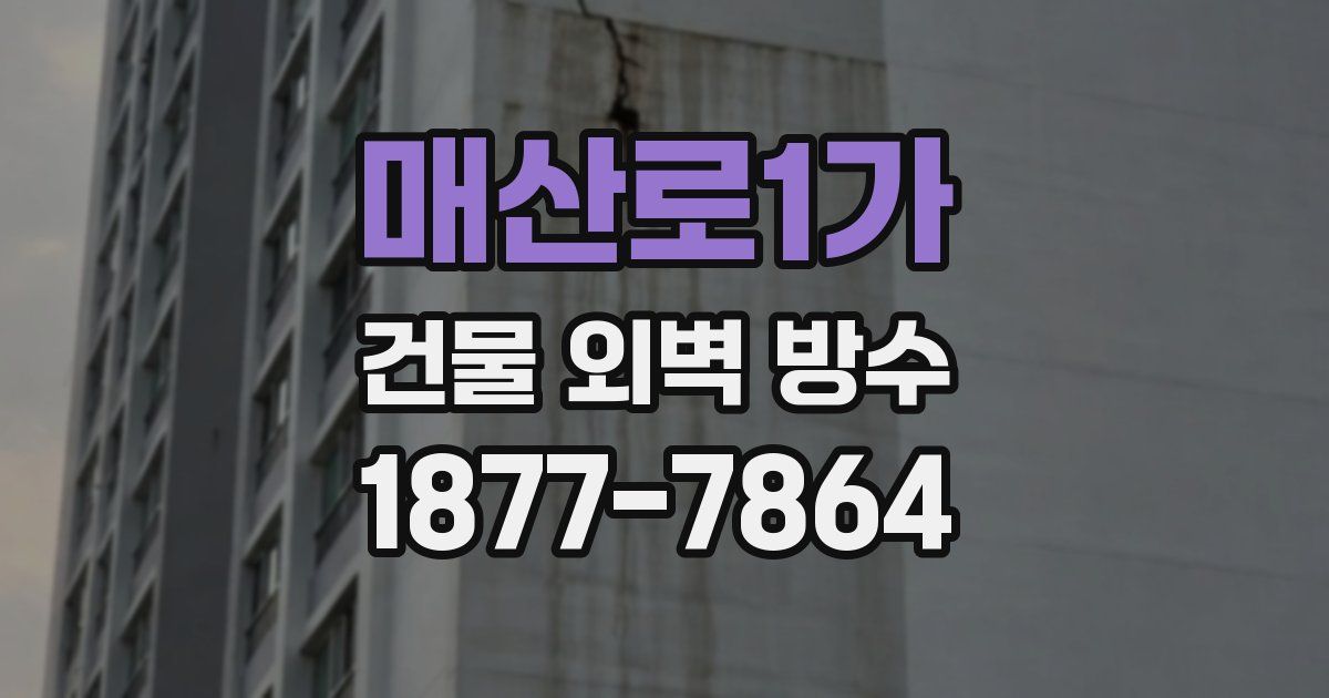 매산로1가 건물 외벽 방수