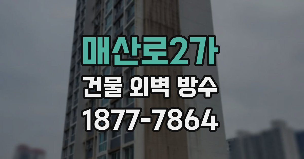 매산로2가 건물 외벽 방수