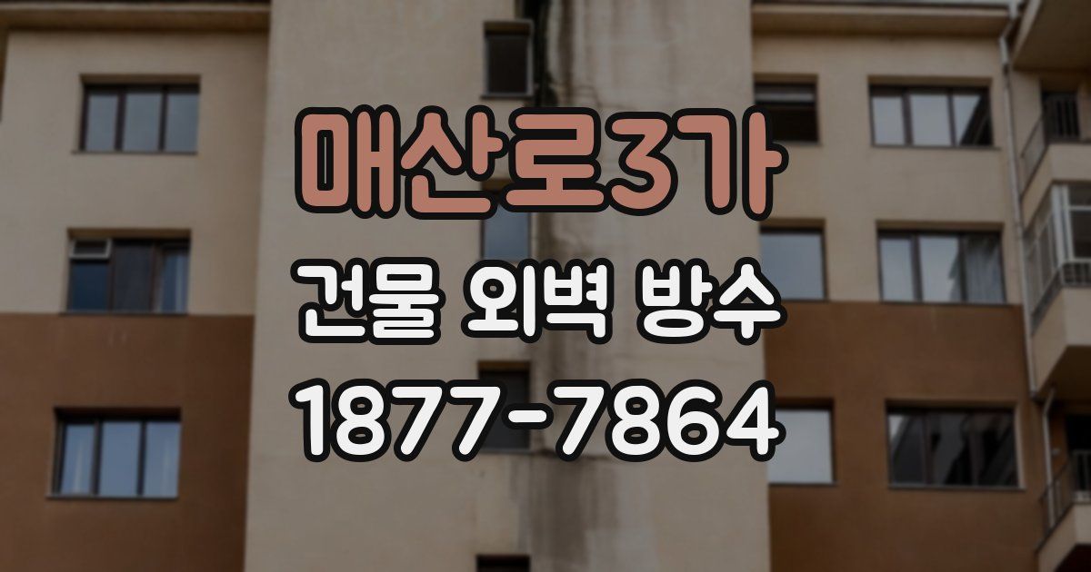 매산로3가 건물 외벽 방수