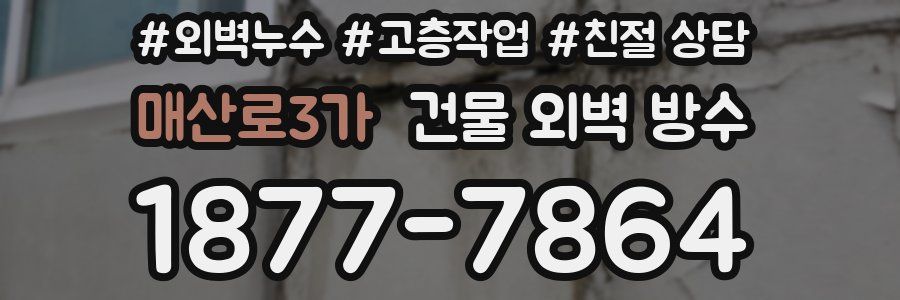 매산로3가 건물 외벽 방수