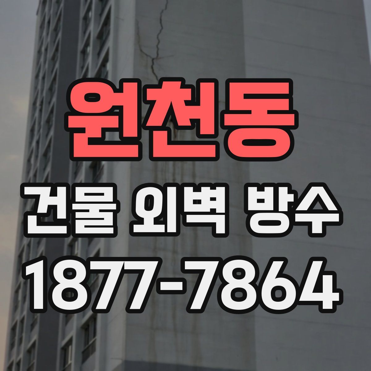 원천동 건물 외벽 방수