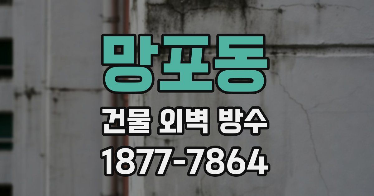 망포동 건물 외벽 방수