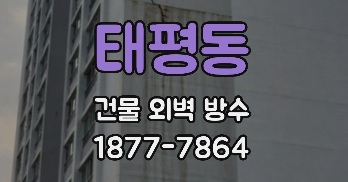 태평동 건물 외벽 방수