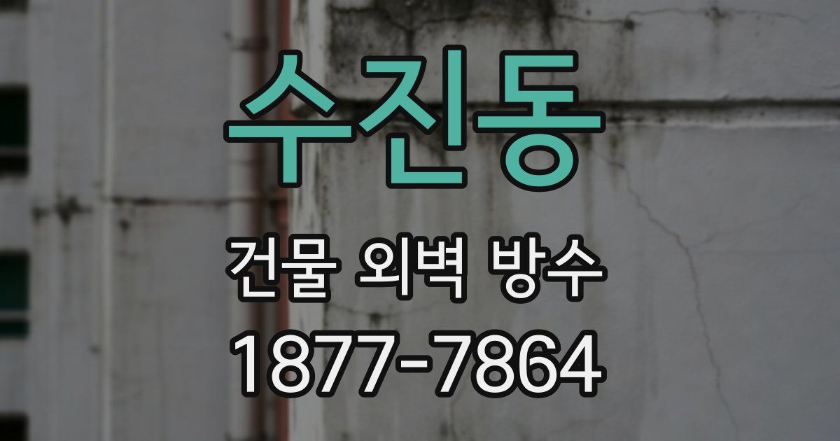 수진동 건물 외벽 방수