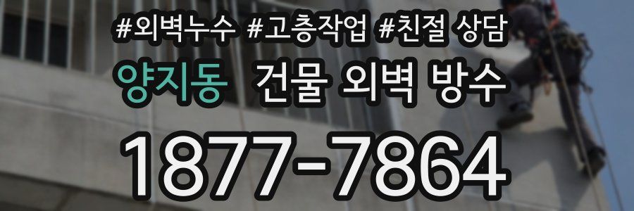 양지동 건물 외벽 방수