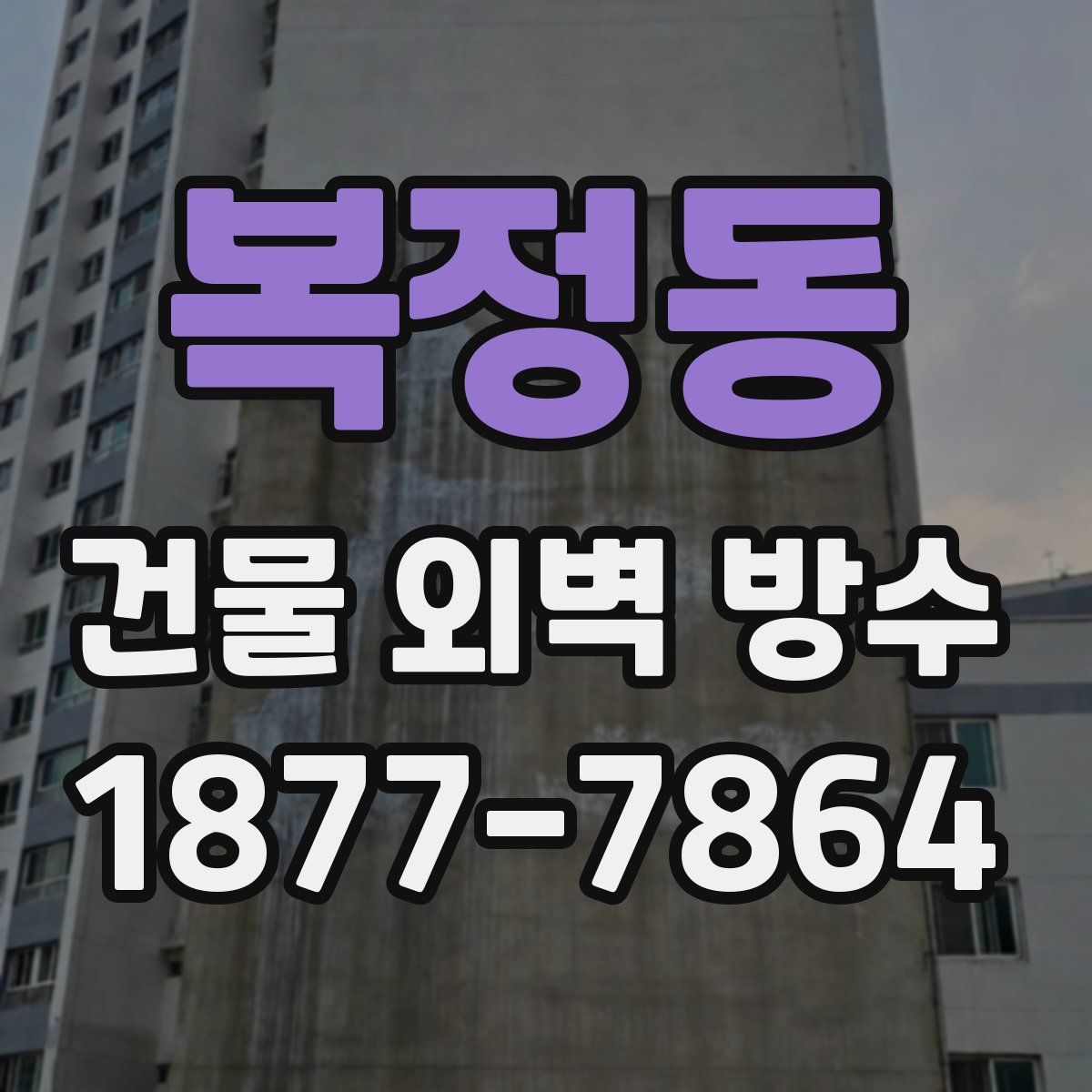 복정동 건물 외벽 방수