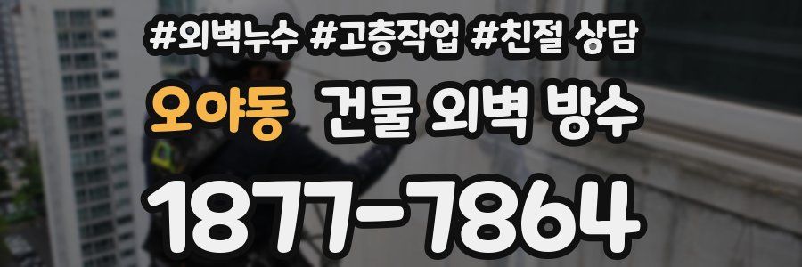 오야동 건물 외벽 방수