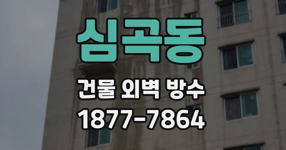 심곡동 건물 외벽 방수