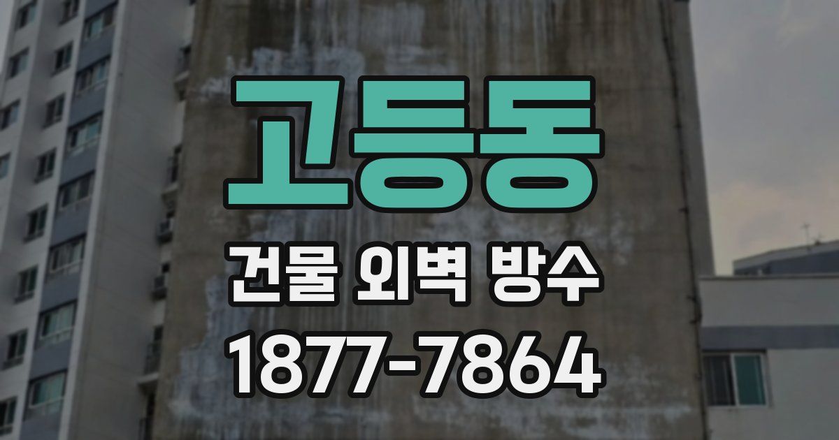 고등동 건물 외벽 방수