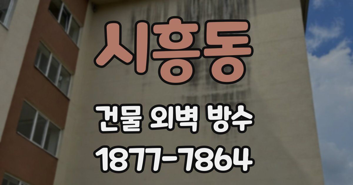 시흥동 건물 외벽 방수