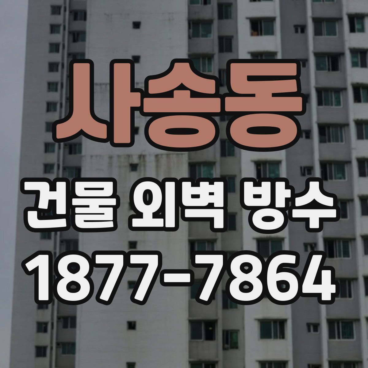 사송동 건물 외벽 방수