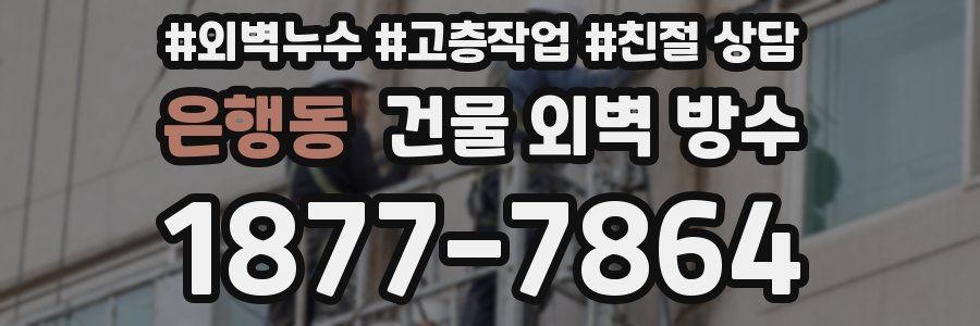 은행동 건물 외벽 방수