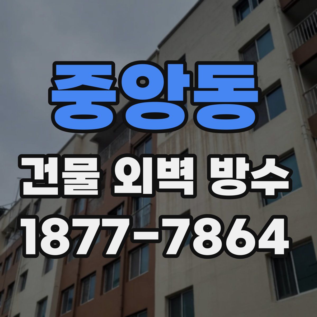 중앙동 건물 외벽 방수