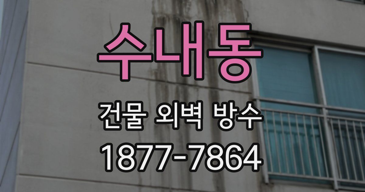 수내동 건물 외벽 방수