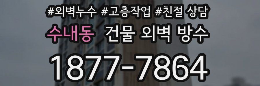 수내동 건물 외벽 방수