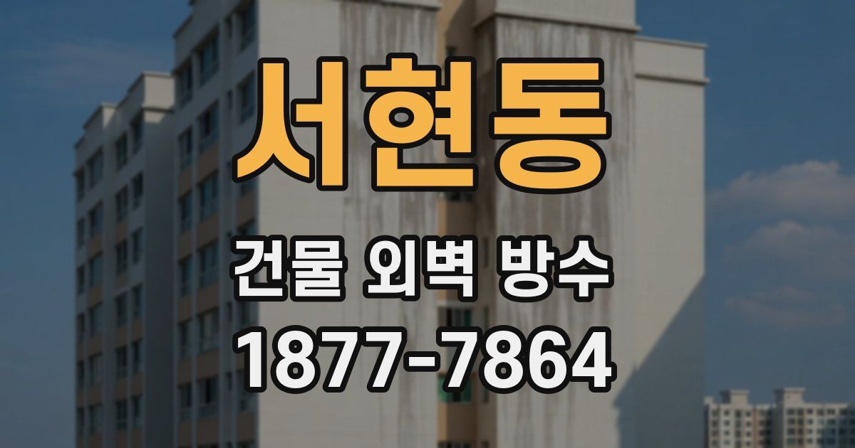 서현동 건물 외벽 방수