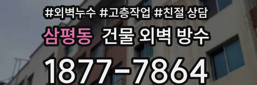 삼평동 건물 외벽 방수