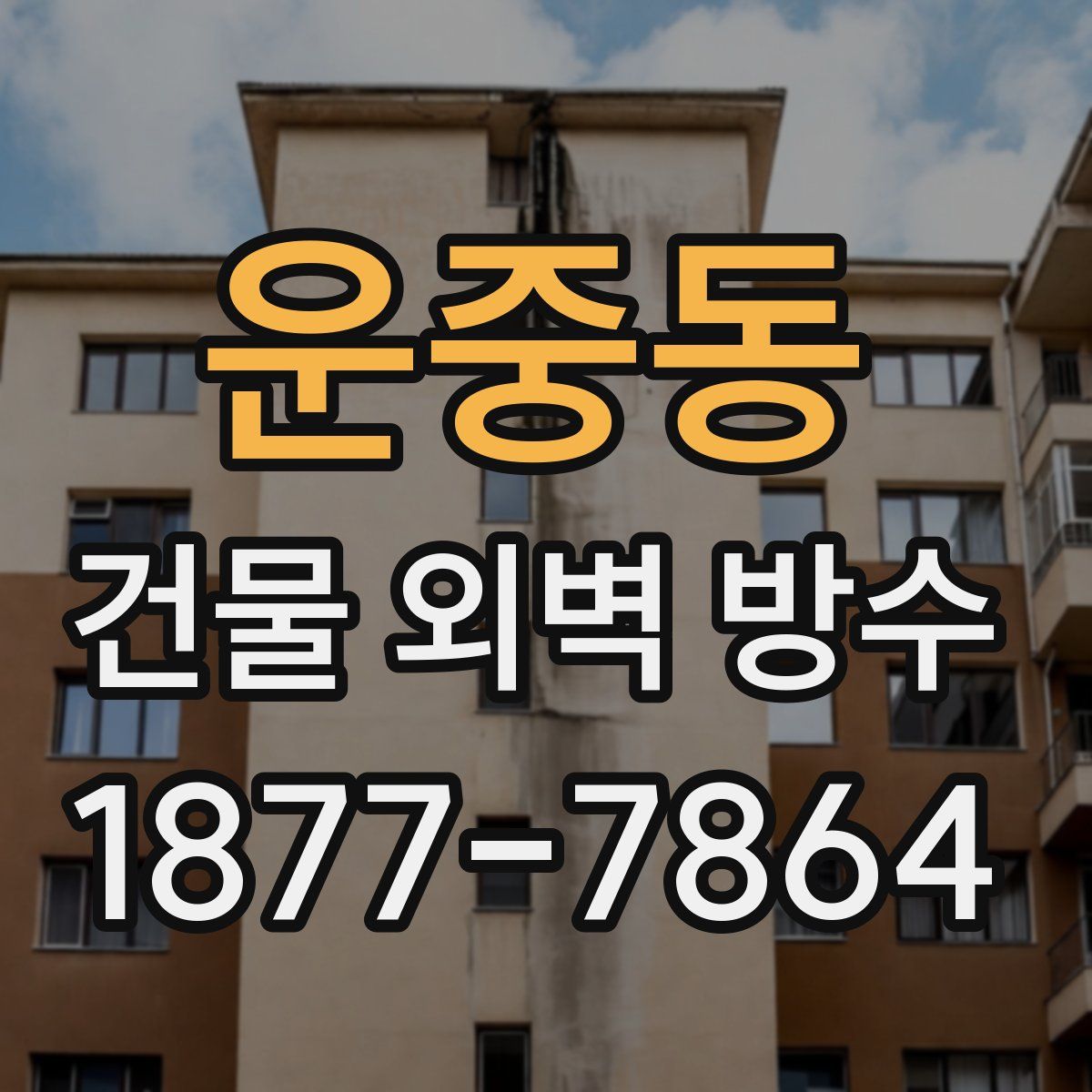 운중동 건물 외벽 방수