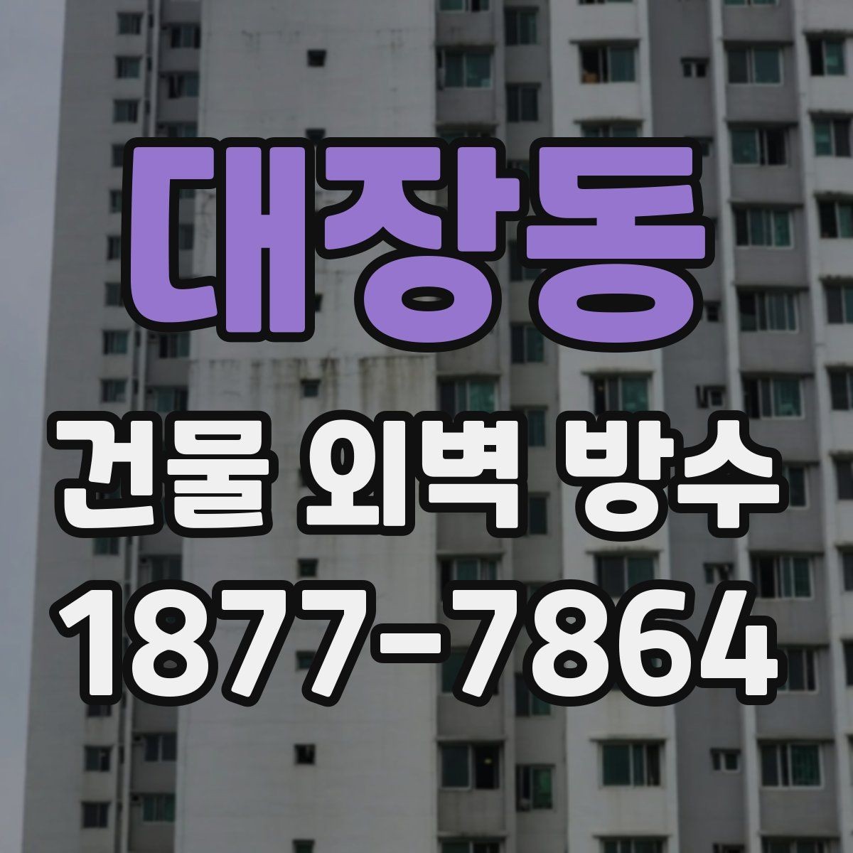 대장동 건물 외벽 방수 시기 판단하는 방법