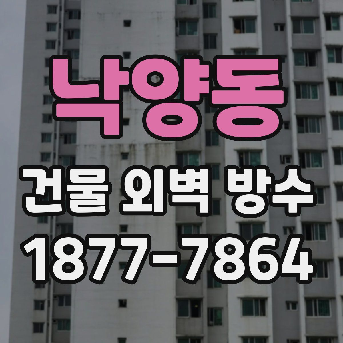 낙양동 건물 외벽 방수
