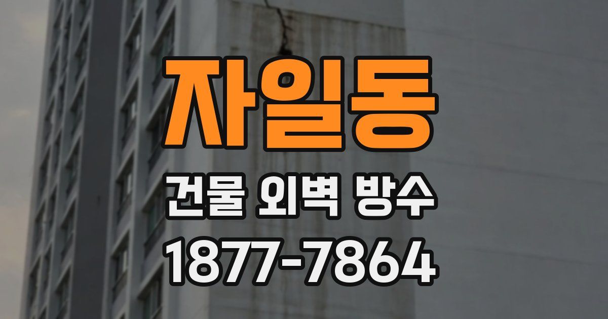 자일동 건물 외벽 방수