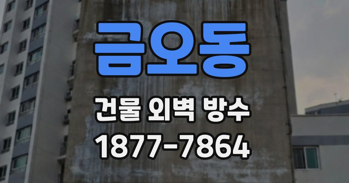금오동 건물 외벽 방수