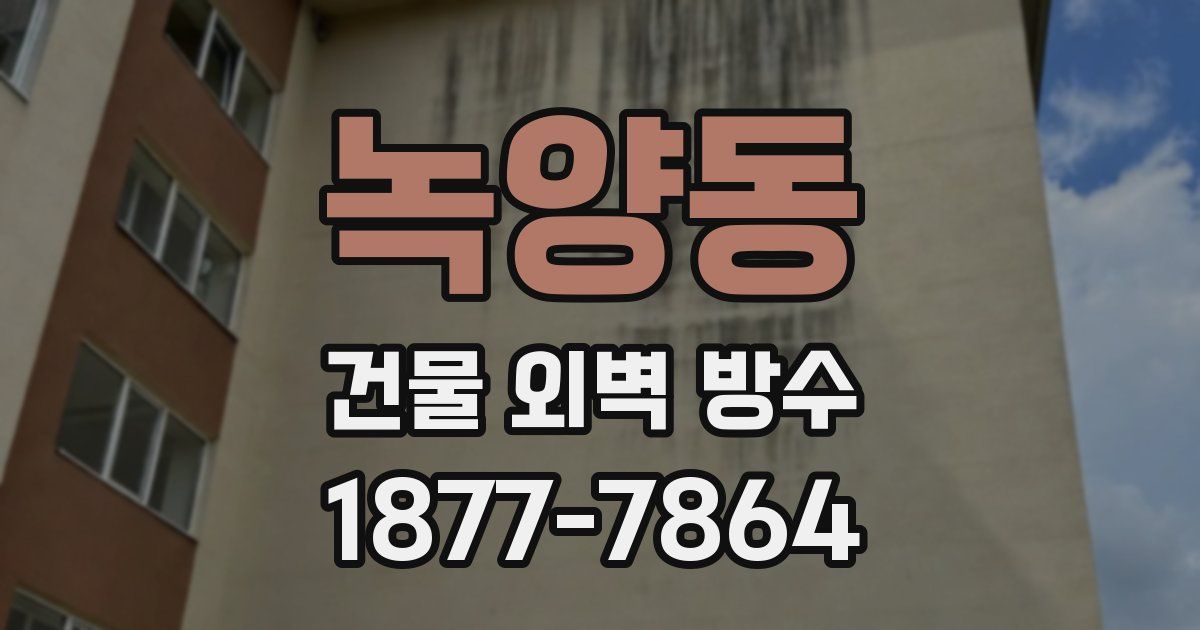 녹양동 건물 외벽 방수