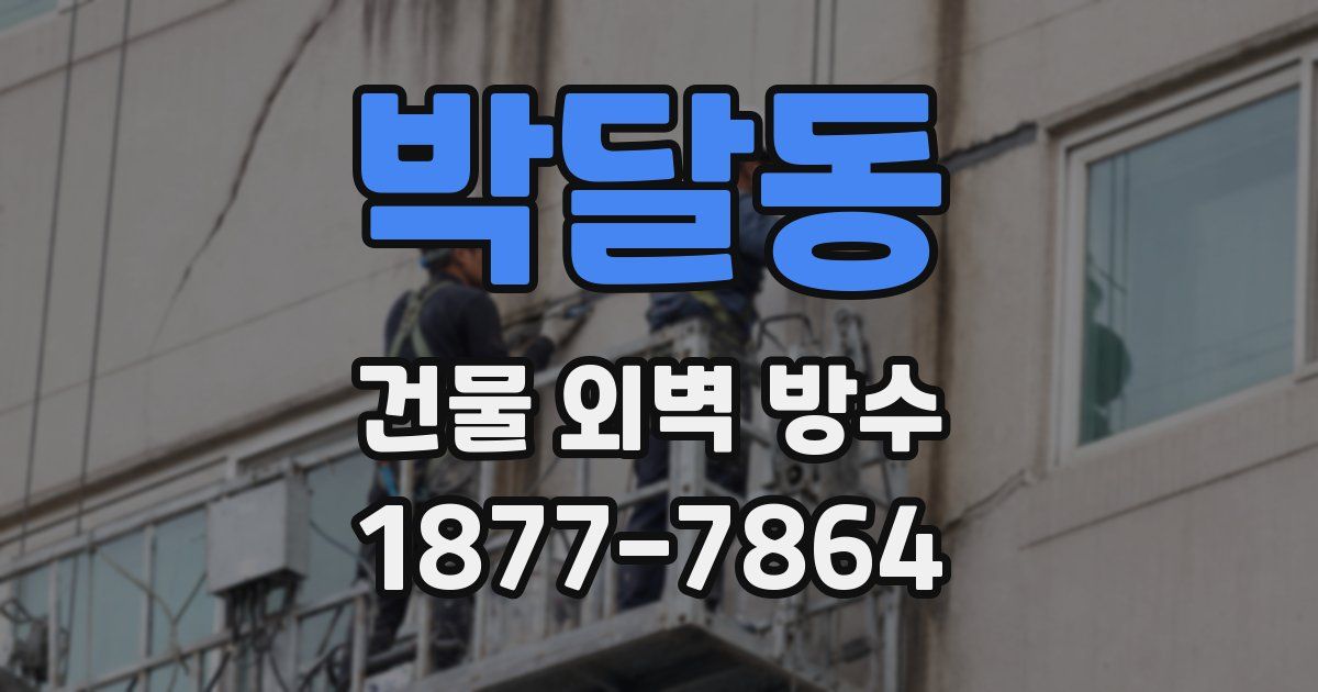 박달동 건물 외벽 방수