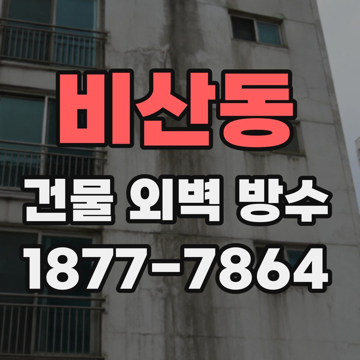 비산동 건물 외벽 방수