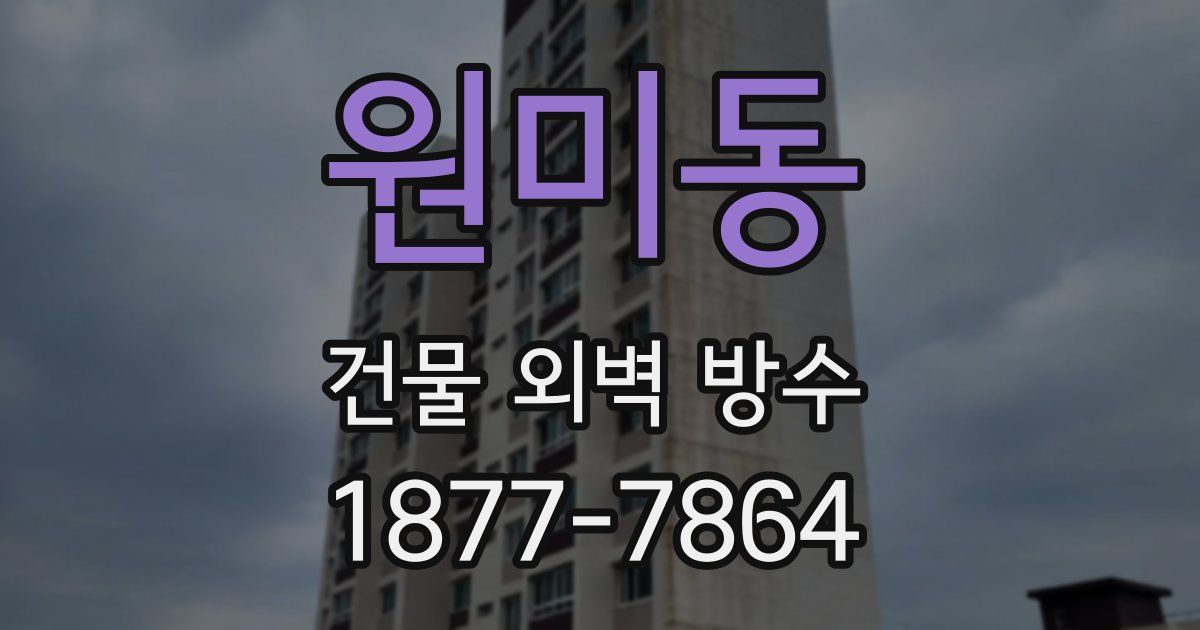 원미동 건물 외벽 방수