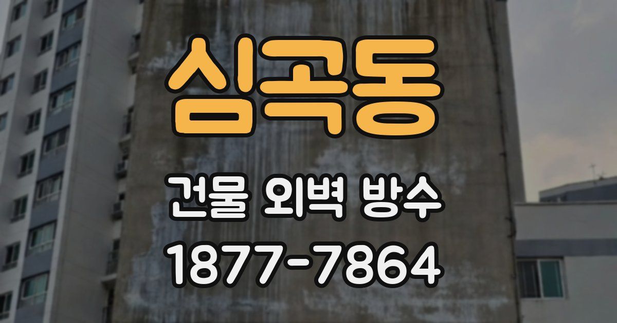심곡동 건물 외벽 방수