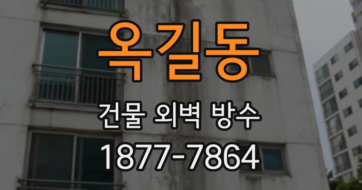 옥길동 건물 외벽 방수