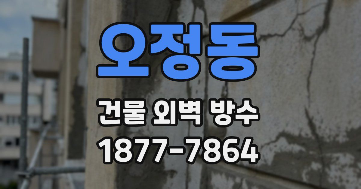 오정동 건물 외벽 방수