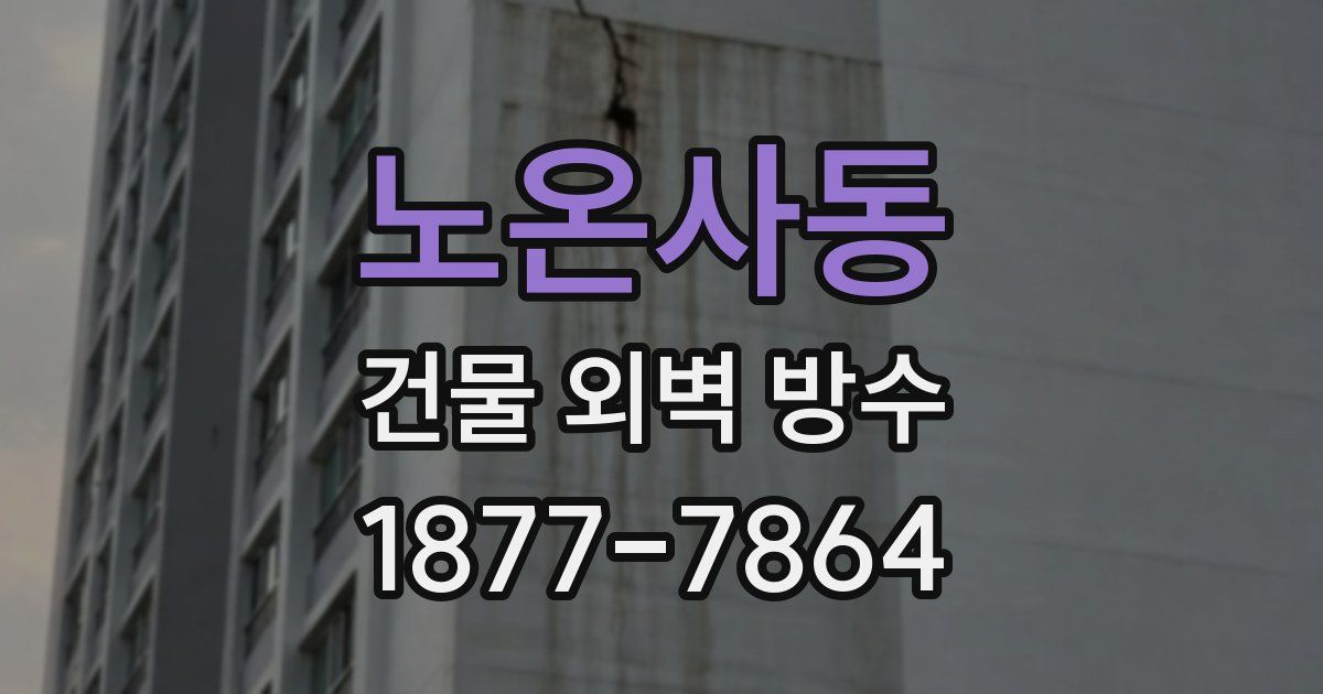 노온사동 건물 외벽 방수
